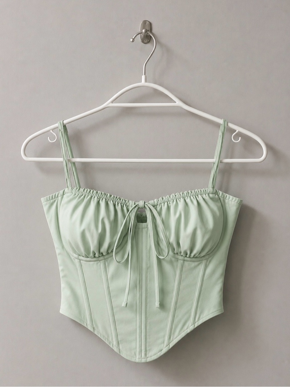 BABYBOO Clara Sage Green Corset Top XS NWT - Picture 2 of 12